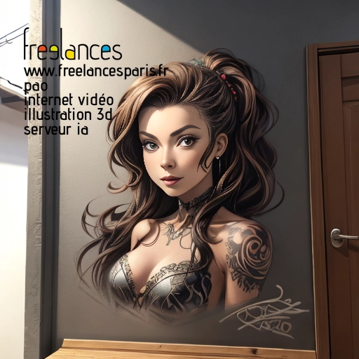 Pao mise en page internet vidéo illustration 3d serveur IA générative AI freelance paris studio de création magazines Y4QG6DG0